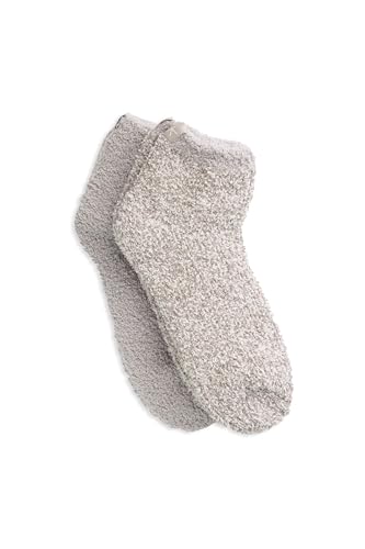 Barefoot Dreams CozyChic 2-Pair Tennis Sock Set Oyster Multi One Size