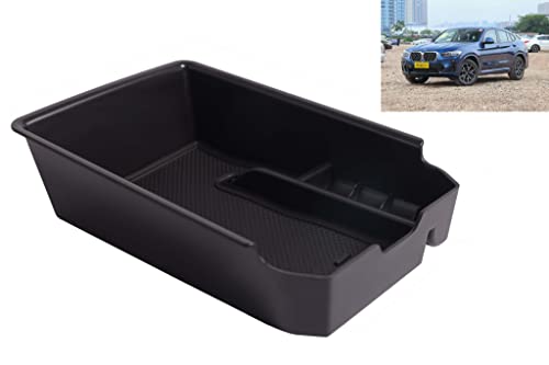 Auto Central Console Aufbewahrungsbox Kompatibel mit X3 G01 X4 G02 2018-2024 /Neu iX3 2021 2022 2023 2024 Autozubehör Innenfront Handschuhfach Mittelkonsole Armlehne Organizer Tray Halter
