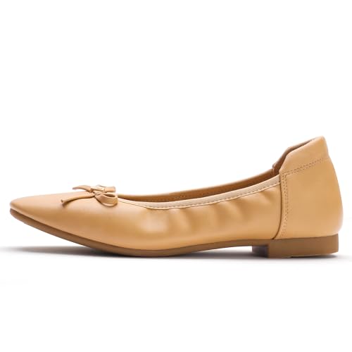 Image of Women's Comfortable Round Toe Bow Ballet Flats Shoes