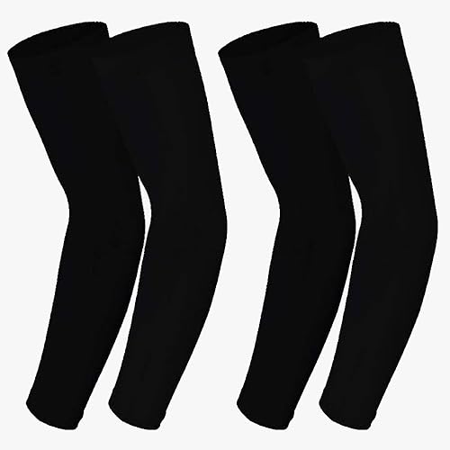Armschoner Volleyball Damen Volleyball Arm Sleeves Herren (Schwarz)