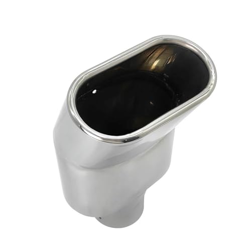 Punta de escape rectangular entrada 2,48 salida 2,95x5,43 acero inoxidable para coche 2