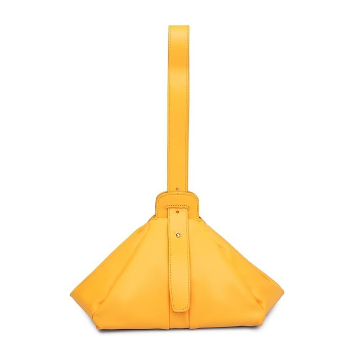 Generic KL.EIO's Vegan Leather Soft Structured Handbag for Women | Classic Shoulder Bag for Girls with Magnet Closure | Spacious Ladies Hand Bag for Party, Yellow