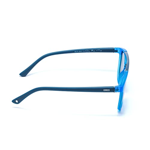 Image of ENRICO Waterry Sunglass with Wayfarer Frames | Polycarbonate Material |Adults-Unisex Sunglasses with Cover Case