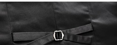 Men’s Business Formal Three Piece Suit with Pants and Vest Classic Tuxedo for Weddings Parties and Birthdays(White,X-Large)2