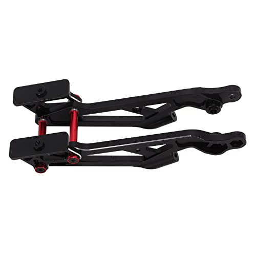 QANYEGN RC Rear Wing Mot RC Car Aries, Aluminum Rear Wing Mot Upgrade Parts for 1/8 (Black Red)