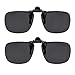 Clip On Sunglasses Flip Up Polarized Sunglasses Clip onto Eyeglasses Over Prescription Glasses Case Included