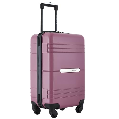 Image of Travelers Club 22 inch Richmond Spinner Carry-On Luggage, Damson