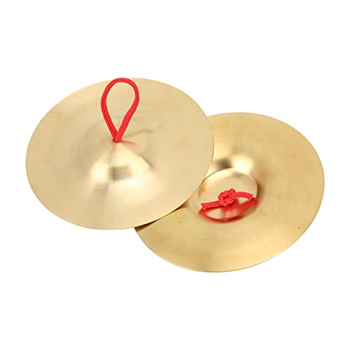 Crash Cymbal 5.8 Inch Drum Cymbal for Percussion Brass Crash Ride Hi Hat Cymbals Musical Instrument Accessory Drum Cymbals for Kids Adult Teaching Tool