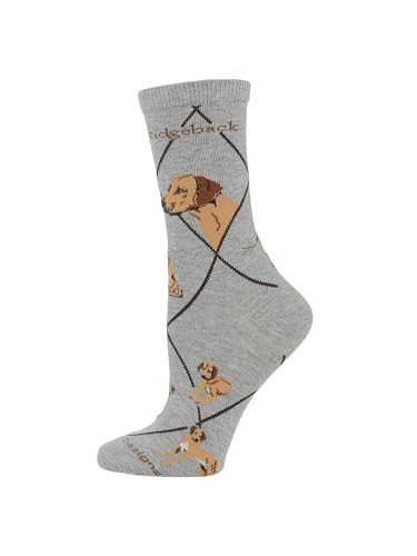Image of WHD Rhodesian Ridgeback Crew Socks for Women & Men | Gift for Dog Lovers, Cute Pet Socks