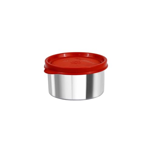Image of SignoraWare Ample Stainless Steel Container | Airtight & Leakproof | Dishwasher Safe | Durable Storage Solution | Ideal for Kids, Office, School, Picnic & Outdoor Use (225ml | Red)