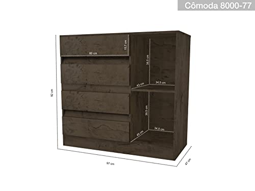 Cômoda Infantil Com Sapateira Araplac 8000 Imbuia