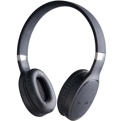 Outdoor Tech - Komodo Over-The-Ear Bluetooth Headphones, Black - Wired and Wireless, Touch Controls for Music, Microphone, and Answering Phone Calls