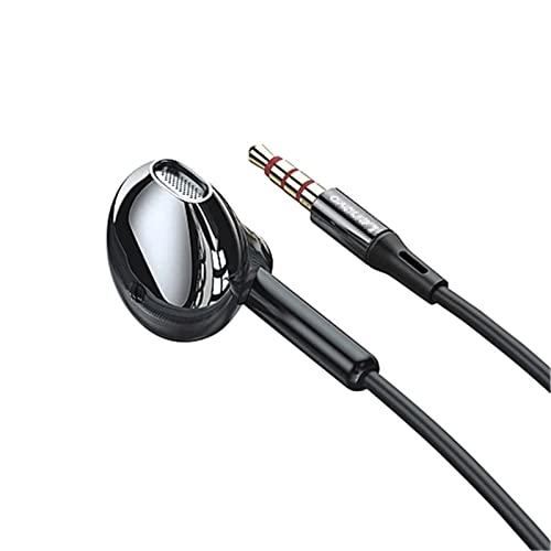 �L���w�b�h�Z�b�g 3.5mm In-ear�L���w�b�h�Z�b�g�X�e���I���y�C���z���C�����C���R���g���[���t���}�C�N (�F : Black, Size : One size)