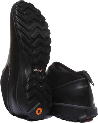 BOGS Women's Sauvie Chelsea Waterproof Garden Rain Boot, Black, 8 M US | Image 3