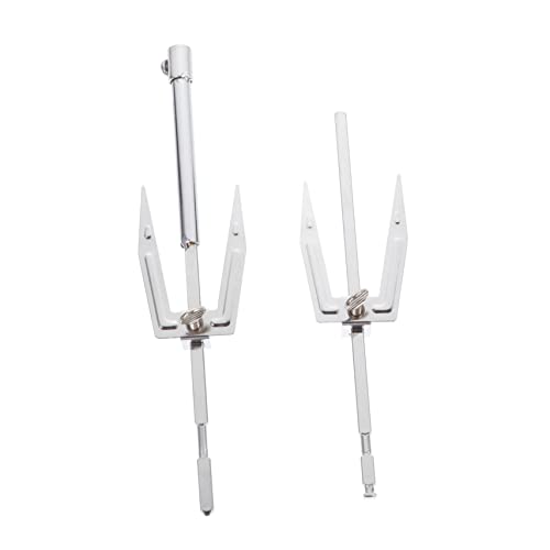 FUNOMOCYA Stainless Steel Rotating Meat Fork Bbq Chicken Skewers Fork Easy to Use