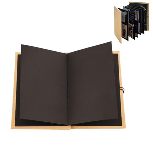 Memory Keeper Accordion Scrapbook Album (Medium Black)