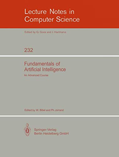 Fundamentals of Artificial Intelligence: An Adv... 3540182659 Book Cover