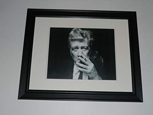 Framed David Lynch 2019 Cult Director B/W Print in Glass Frame 14