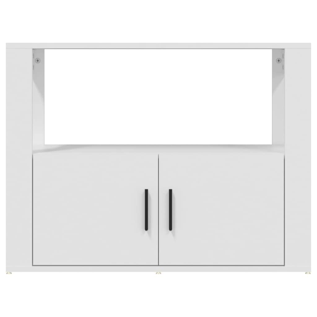 vidaXL Buffet Armoire de Rangement Organisateur de Maison Meuble de Rangement Armoire de Salon Blanc 80x30x60 cm Bois d'Ingénierie