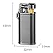 Vintage Grinding Wheel Lighter Butane Soft Flame Lighter Adjustable Flame and refillable Suitable for Indoor Outdoor Gift(Silver2)