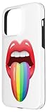 Zoom IMG-1 lingua bandiera arcobaleno labbra rosse