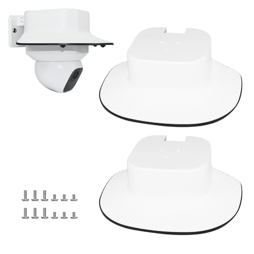 2 Pack Rain Cover Compatible with Eufy SoloCam E30/E42, Weatherproof Sun Shade Outdoor Security Camera Protection Shield,Anti-Glare Sun Visor, Easy to Install