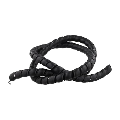 FACAIIO Gestion de câbles spiralée pour câbles et fils - Noir - Pour matériau PP - Diamètre intérieur : 8 à 16 mm - 1 m
