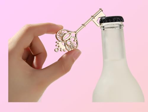 24pcs 30th Gold Key Bottle Opener 30th Birthday Party Favors, 30th Key Beer Bottle Opener Favors 30 Anniversary Souvenirs Return Gifts for Guests Party Decor Supplies