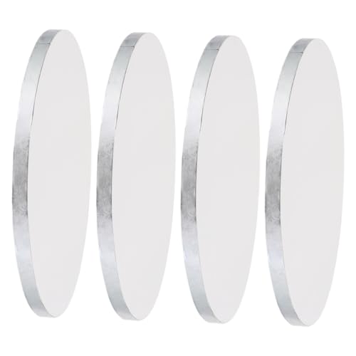 SOLUSTRE 4pcs Cake Transfer Board Cake Base Cardboards Circle Cake Pan Cake Boards Cake Moving Board Cake Decorating Board Turntable Cake Plate Non Stick Cake Stand Aluminum Foil