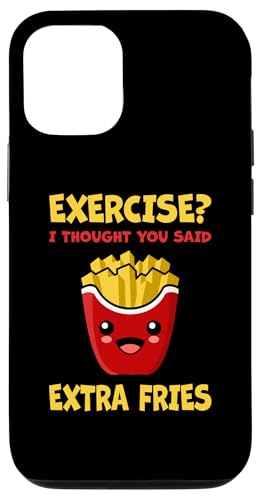 �G�N�T�T�C�Y ? I Thought You Said Extra Fries �t�@�[�X�g�t�[�h���D�� �X�}�z�P�[�X iPhone 12/12 Pro �p