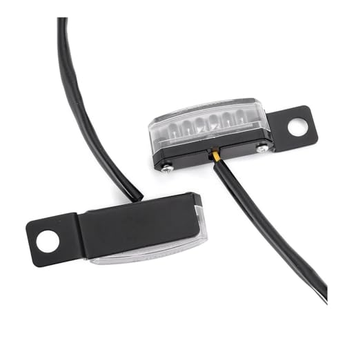 Indicateurs séquentiels moto LED ambre clignotant guidon motocross 12V