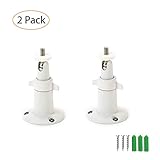 Faracent Security Camera wall Mount Adjustable Indoor/Outdoor Mount for Arlo, Arlo Pro and Other Compatible Models Made of Aluminum(2 Pack, White)
