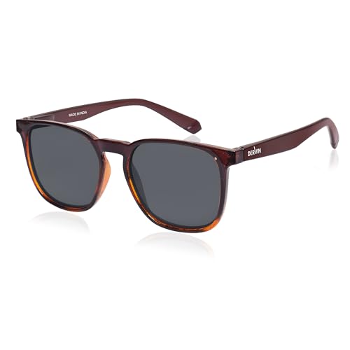 Image of Dervin Square Polarized UV Protected Sunglasses for Men and Women