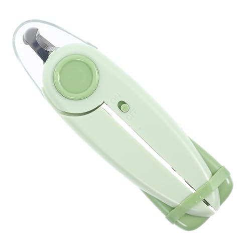 DECOMELODY ペット用爪切りはさみ 子猫の爪切り 室内猫用の猫用爪切り ライト付き犬用ネイルトリマー 大型犬の爪切り 犬用爪切りはさみ 子犬の爪切り ペットの爪切り Green