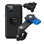 Quad Lock Motorcycle Handlebar Phone Mount Kit with Vibration Dampener and iPhone 12/12 Pro MAG Case