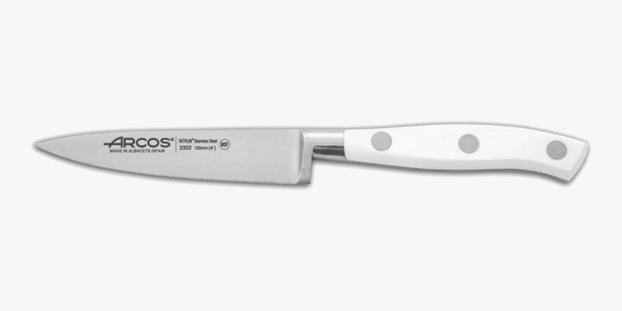 Arcos Forged Chef Knife 10 Inch Stainless Steel. Professional Cooking Knife For Cutting Variety of Foods. Ergonomic Polyoxymethylene Handle and 250mm Blade. Series Riviera Blanc. Color White — Amazon image 30