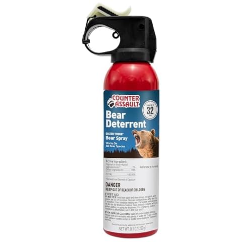 Counter Assault Bear Spray - 2% Capsaicin Bear Deterrent Spray - Bear Pepper Spray for Hiking, Camping, Hunting & More - 8.1 oz Cover