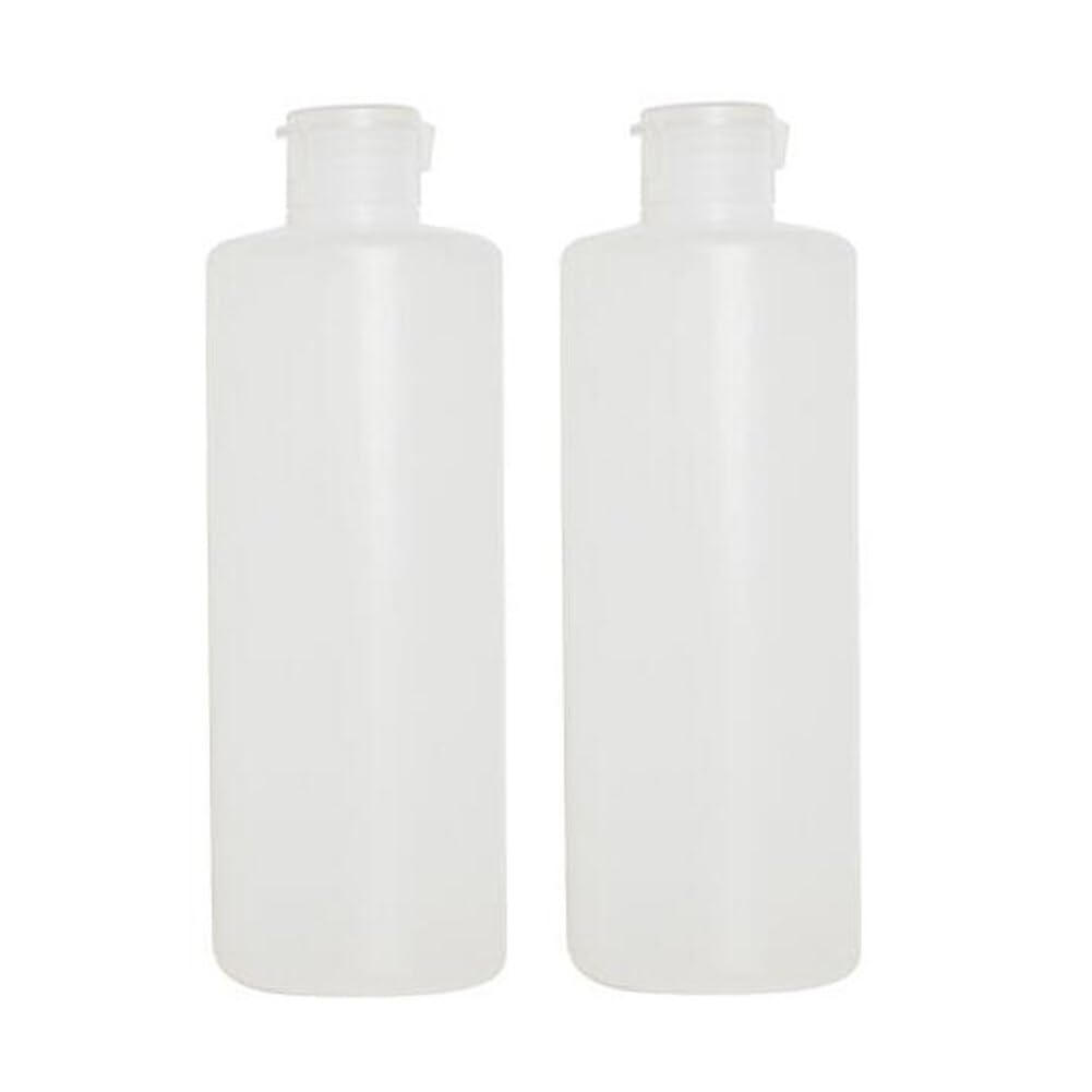 OHEETU 2Pcs 400ml Clear Plastic Squeeze Bottles Refillable Soft Tubes with Flip Caps Makeup Sample Storage Container Vials for Lotion & Toiletries