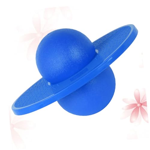 Pelota saltadora azul para mantener a los niños activos jugando fuera de casa 2