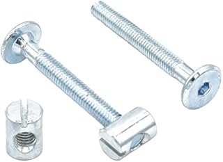 Falcon Workshop Supplies Pack of 12, M6 x 60mm FURNITURE BOLT & BARREL NUT FOR THE ASSEMBLY OF COTS BEDS