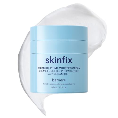 Skinfix Ceramide Prime Whipped Cream - 1.7 oz - Lightweight Moisturizer for Face with Niacinamide + Peptides - Non-Comedogenic Fragrance Free Vegan Cruelty Free