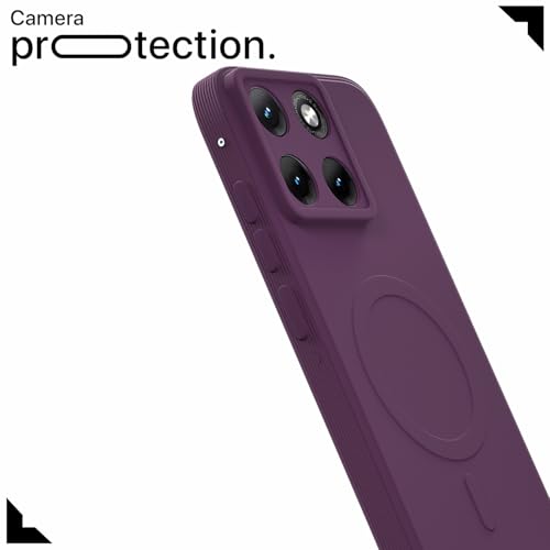 Image of Pikkme Back Cover for Motorola Moto Edge 70 Fusion 5G Soft Matte Silicone Mag-Safe Design (Mag-Safe Not Support) Camera Protection | Slim Fit Bumper Cover (Purple)