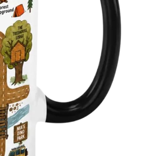 Regalo de café para papá con taza divertida de cerámica y mapa automotriz 330ml 7