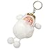 Oh My Shop PT1751F - Porte-Clés/Bijou de Sac - Petit Bébé avec Bonnet et Multi Boules Pompon Blanc