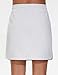 THE GYM PEOPLE Women's Sweat Skirts Drawstring Cotton Casual Work Lounge Jersey Skirt with Square Pockets Heather White