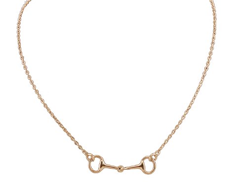Exselle Egg Butt Snaffle Gold Plate Pendant