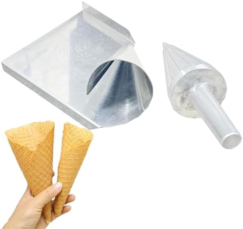 Nonstick Waffle Cone Maker - Cast Aluminum Roller Tool for Smooth, Clear Texture - Perfect for Home Kitchen, Bakeries & Snack Shops