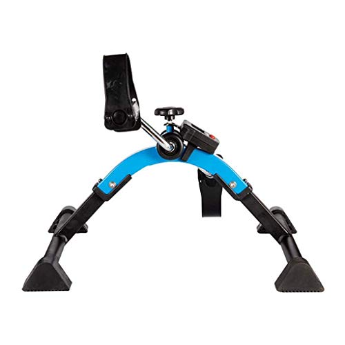 Image of Portable Pedal Exercise Exercise Bike For Rehabilitation Training /Arm And Leg Training Mini Portable Fitness Equipment Blue And Black