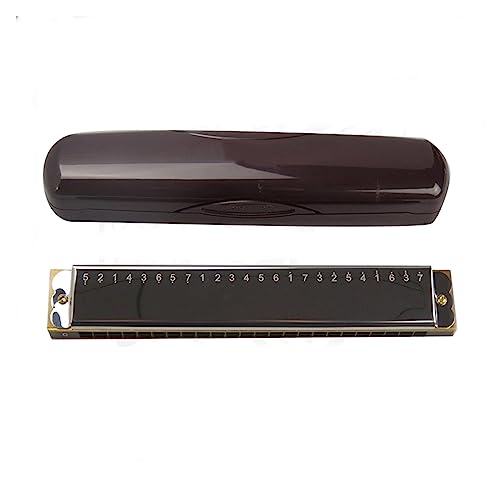PacuM Harmonica by Instrument Key 24 trous Harmonica Professional Tremolo Harmonica Harp 24 Hole C Key avec étui Harmonica - Les Beatles, Paul McCartney, John Lennon, RIngo Starr, George Harrison PacuM Harmonica by Instrument Key 24 trous Harmonica Professional Tremolo Harmonica Harp 24 Hole C Key avec étui Harmonica