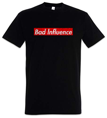 Urban Backwoods Bad Influence Camiseta De Hombre T-Shirt Negro Talla L
